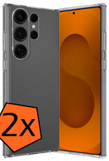 Nomfy Nomfy Samsung Galaxy S25 Ultra Hoesje Siliconen - Transparant - 2 PACK