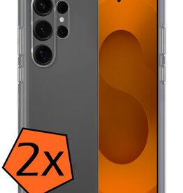 Nomfy Nomfy Samsung Galaxy S25 Ultra Hoesje Siliconen - Transparant - 2 PACK