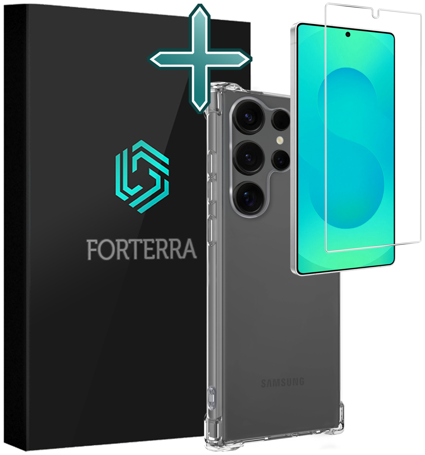 Forterra Forterra Samsung Galaxy S25 Ultra Hoesje Shockproof Met Screenprotector