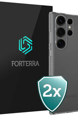 Forterra Forterra Samsung Galaxy S25 Ultra Hoesje Siliconen - Transparant - 2 PACK