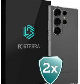 Forterra Forterra Samsung Galaxy S25 Ultra Hoesje Siliconen - Transparant - 2 PACK