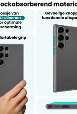 Forterra Forterra Samsung Galaxy S25 Ultra Hoesje Siliconen - Transparant - 2 PACK
