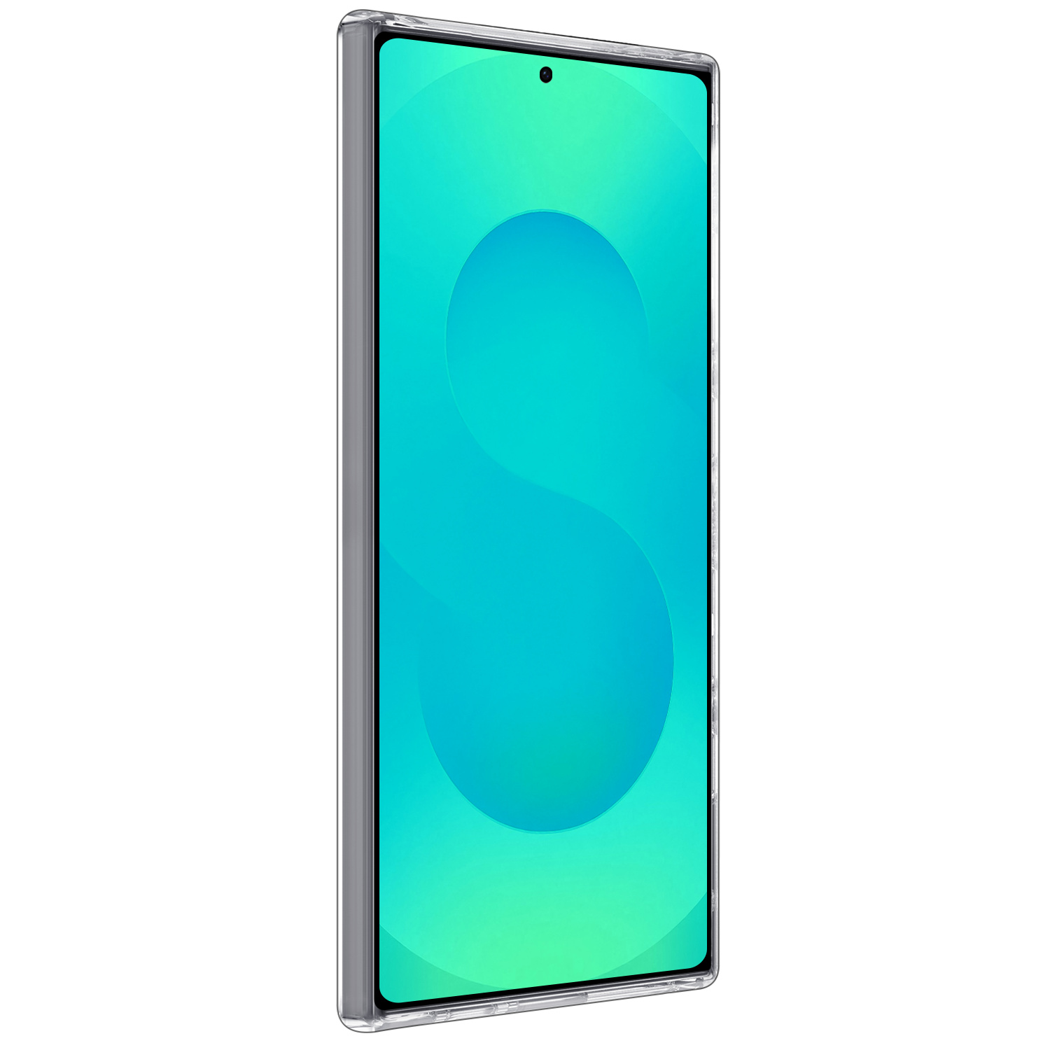 Forterra Forterra Samsung Galaxy S25 Ultra Hoesje Siliconen Met Screenprotector - Transparant