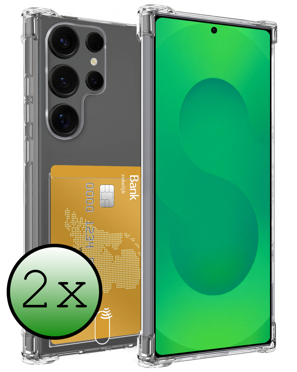 BASEY. BASEY. Samsung Galaxy S25 Ultra Hoesje Pashouder - 2 PACK