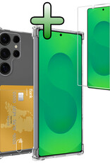 BASEY. BASEY. Samsung Galaxy S25 Ultra Hoesje Pashouder Met Screenprotector