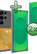 BASEY. BASEY. Samsung Galaxy S25 Ultra Hoesje Pashouder Met 2x Screenprotector
