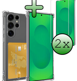 BASEY. BASEY. Samsung Galaxy S25 Ultra Hoesje Pashouder Met 2x Screenprotector