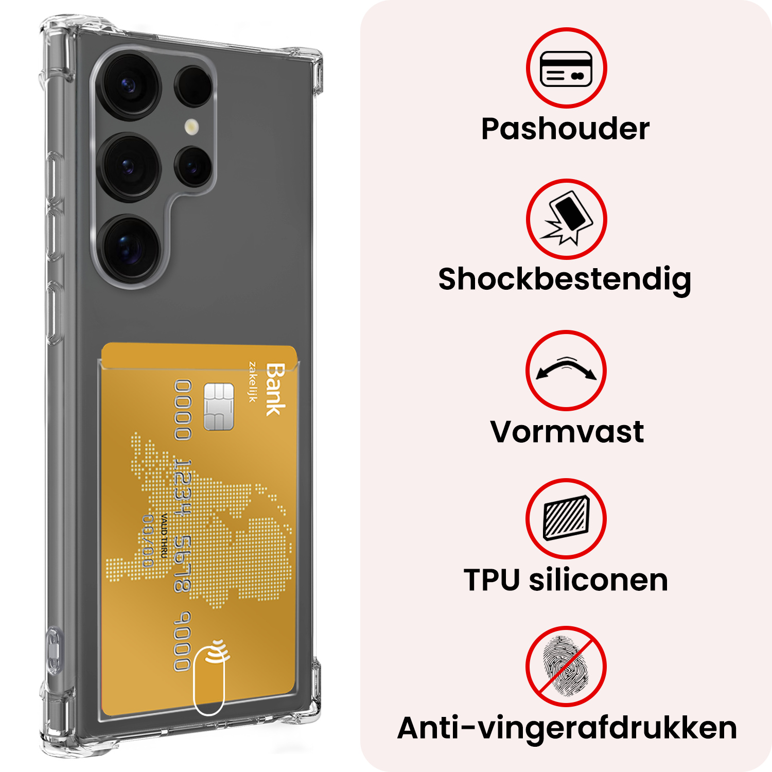 NoXx NoXx Samsung Galaxy S25 Ultra Hoesje Pashouder