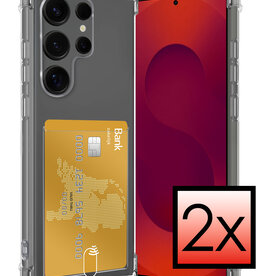 NoXx NoXx Samsung Galaxy S25 Ultra Hoesje Pashouder - 2 PACK