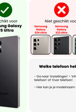 NoXx NoXx Samsung Galaxy S25 Ultra Hoesje Pashouder Met Screenprotector