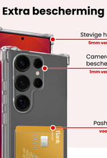 NoXx NoXx Samsung Galaxy S25 Ultra Hoesje Pashouder Met Screenprotector