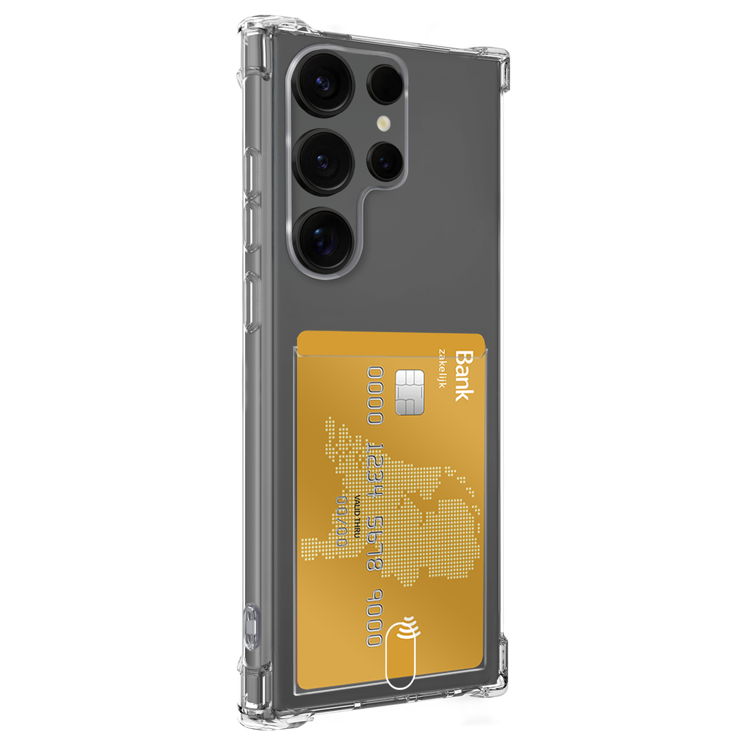 NoXx NoXx Samsung Galaxy S25 Ultra Hoesje Pashouder Met Screenprotector