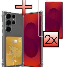 NoXx NoXx Samsung Galaxy S25 Ultra Hoesje Pashouder Met 2x Screenprotector