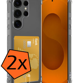 Nomfy Nomfy Samsung Galaxy S25 Ultra Hoesje Pashouder - 2 PACK