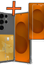 Nomfy Nomfy Samsung Galaxy S25 Ultra Hoesje Pashouder Met Screenprotector