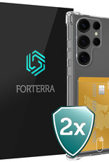 Forterra Forterra Samsung Galaxy S25 Ultra Hoesje Pashouder - 2 PACK