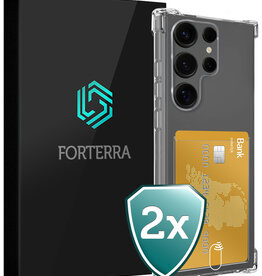 Forterra Forterra Samsung Galaxy S25 Ultra Hoesje Pashouder - 2 PACK