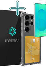 Forterra Forterra Samsung Galaxy S25 Ultra Hoesje Pashouder Met Screenprotector
