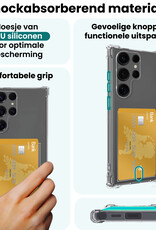 Forterra Forterra Samsung Galaxy S25 Ultra Hoesje Pashouder Met 2x Screenprotector