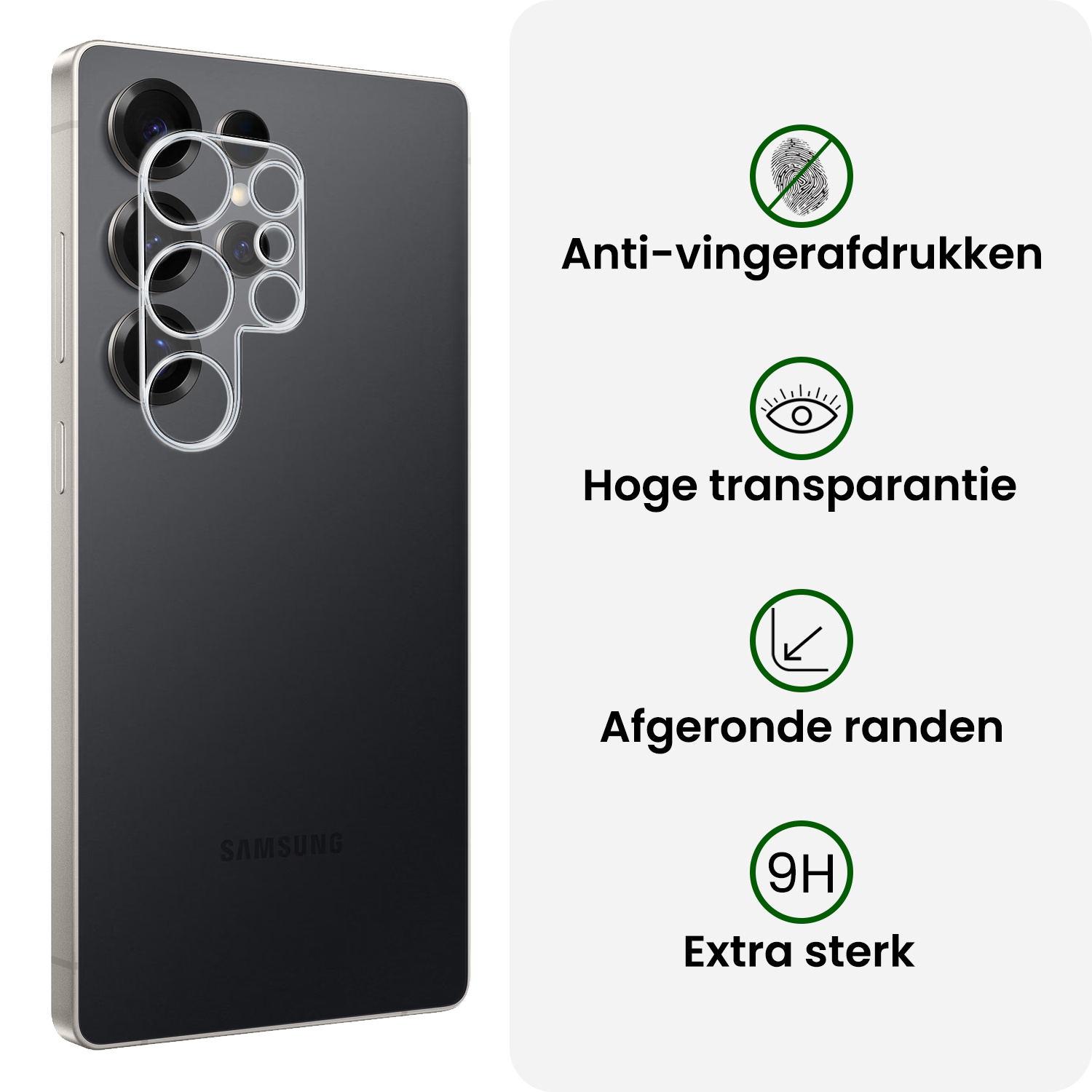 BASEY. BASEY. Samsung Galaxy S25 Ultra Camera Screenprotector - 2 PACK