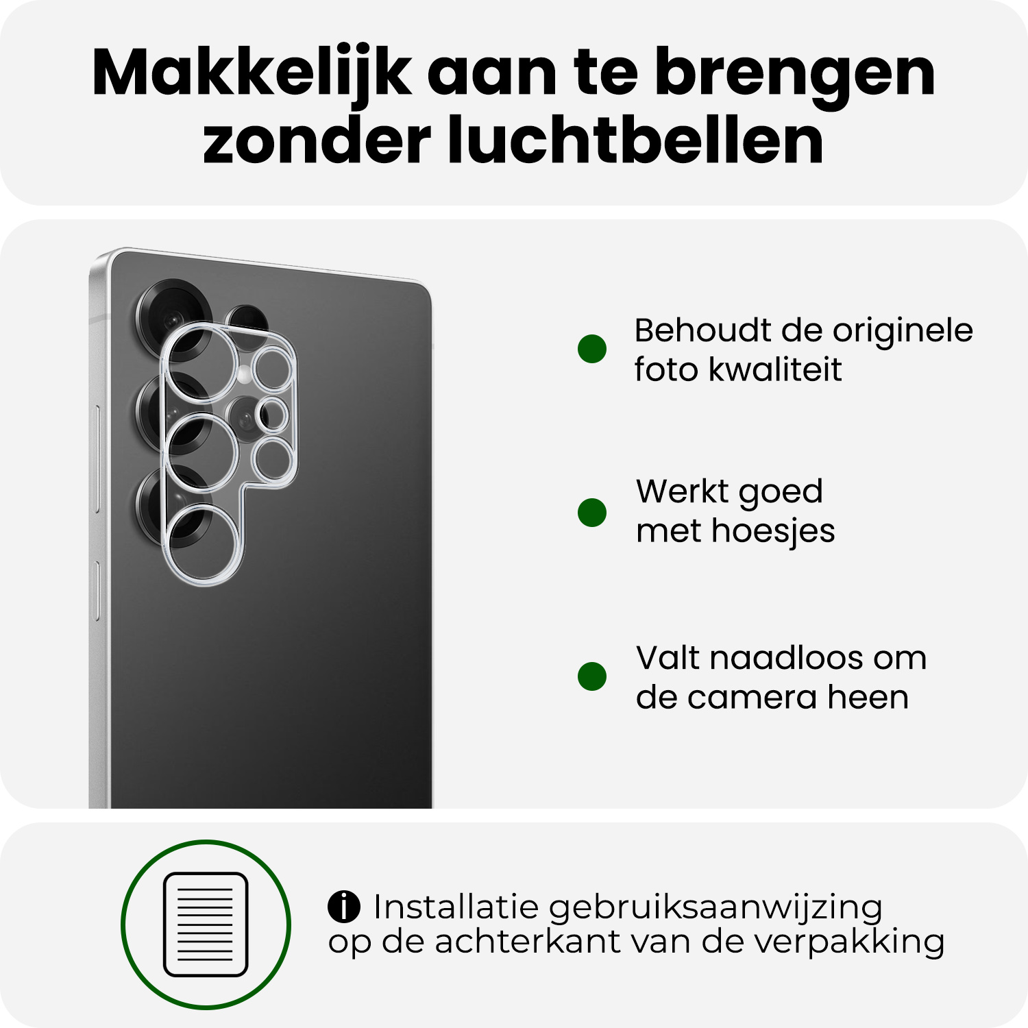 BASEY. BASEY. Samsung Galaxy S25 Ultra Camera Screenprotector - 2 PACK