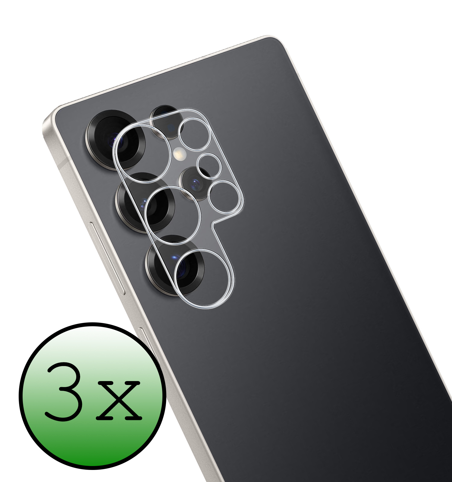 BASEY. BASEY. Samsung Galaxy S25 Ultra Camera Screenprotector - 3 PACK