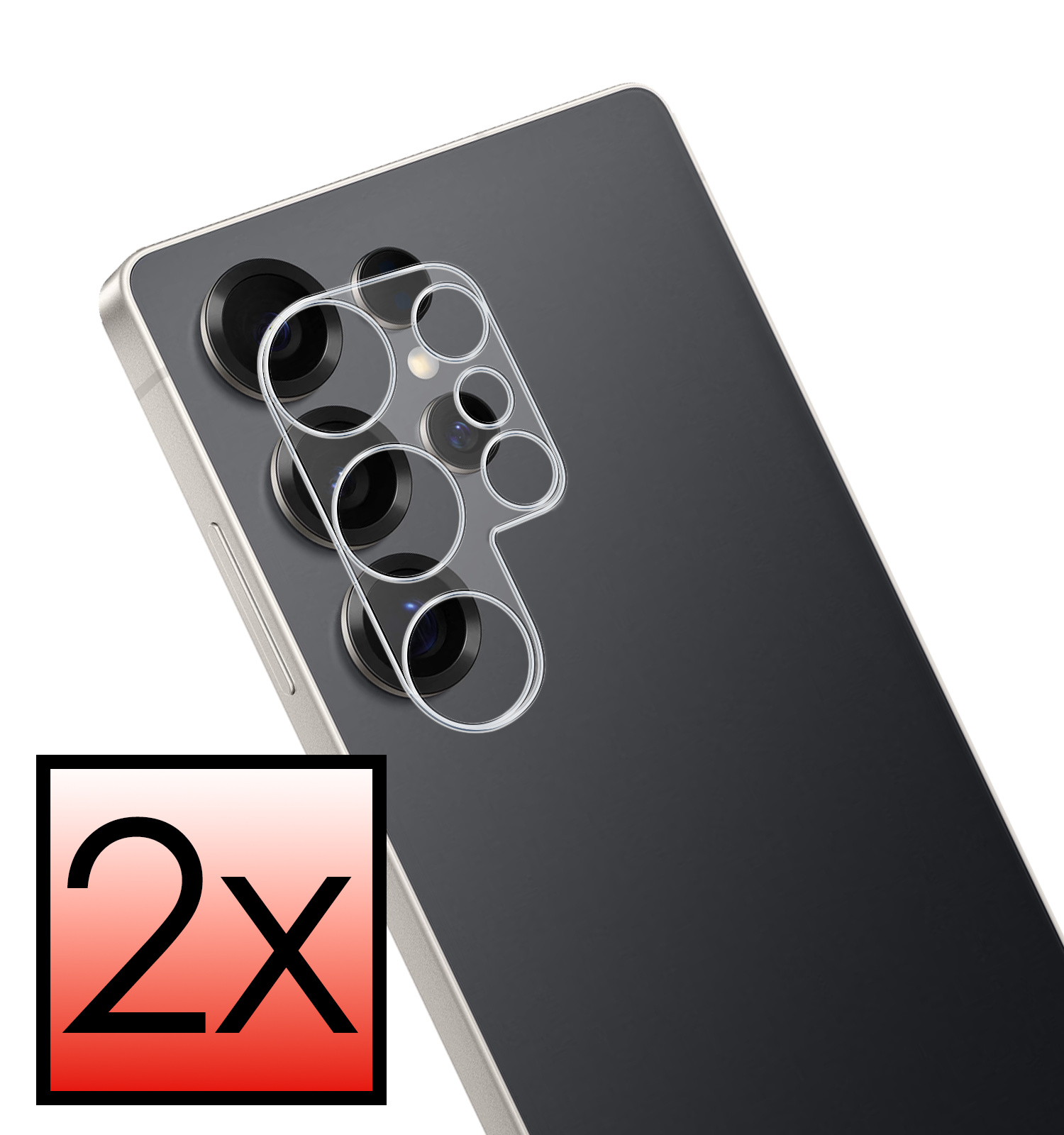 NoXx NoXx Samsung Galaxy S25 Ultra Camera Screenprotector - 2 PACK