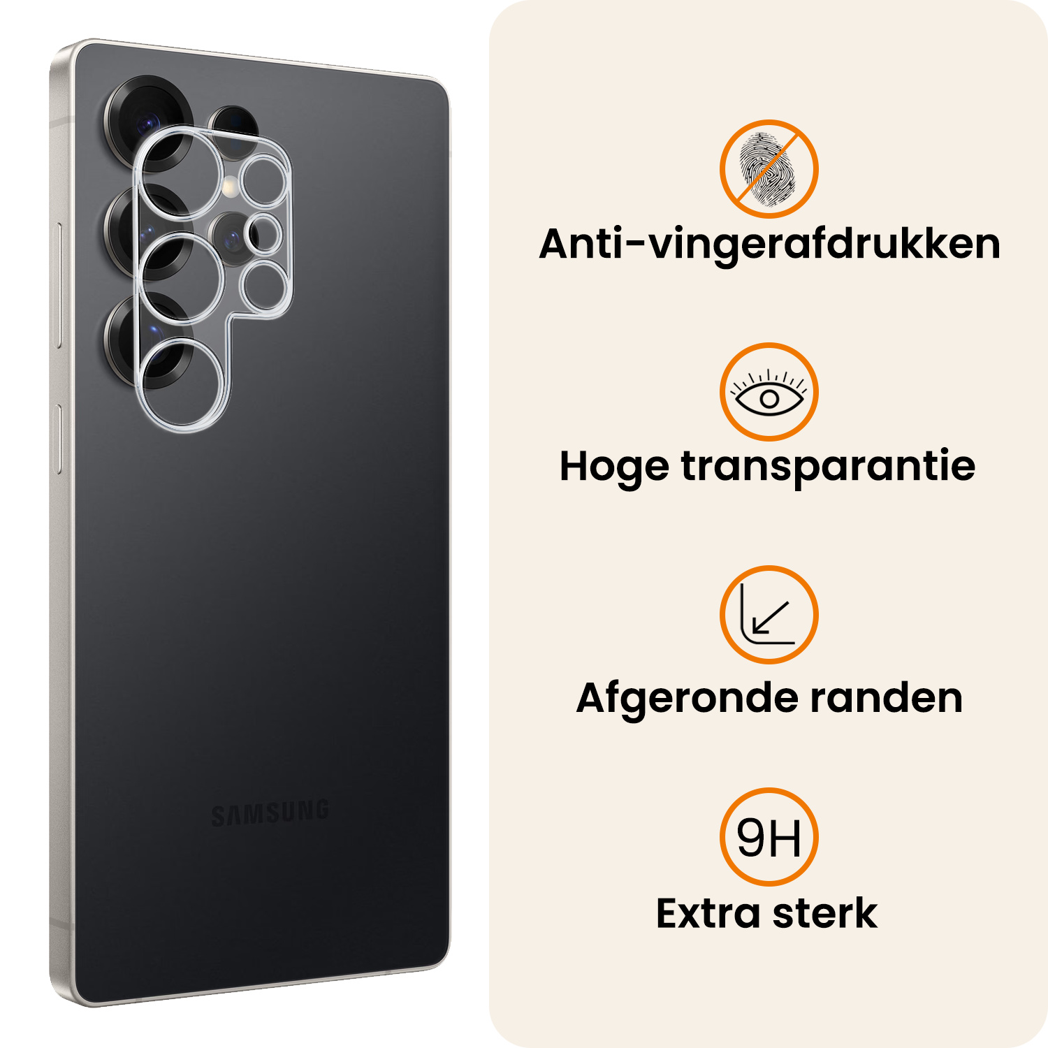 Nomfy Nomfy Samsung Galaxy S25 Ultra Camera Screenprotector