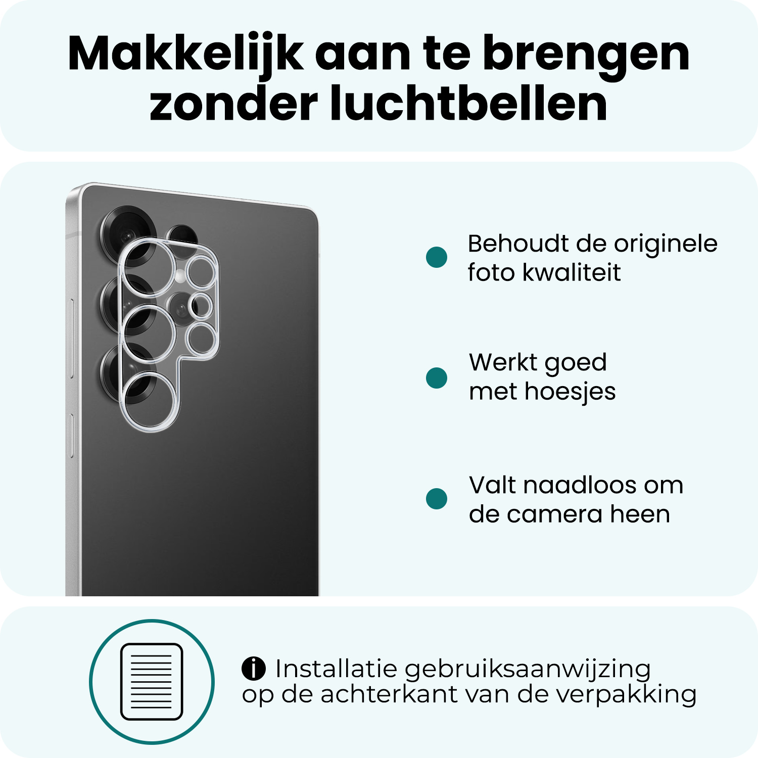 Forterra Forterra Samsung Galaxy S25 Ultra Camera Screenprotector