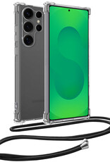 BASEY. BASEY. Samsung Galaxy S25 Ultra Hoesje Transparant Shockproof Met Zwart Koord