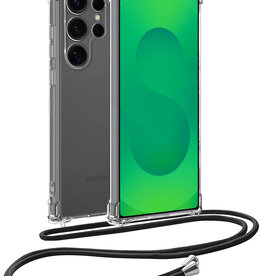 BASEY. BASEY. Samsung Galaxy S25 Ultra Hoesje Transparant Shockproof Met Zwart Koord
