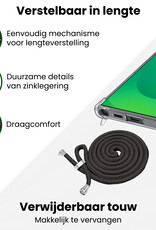 BASEY. BASEY. Samsung Galaxy S25 Ultra Hoesje Transparant Shockproof Met Zwart Koord
