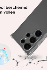 NoXx NoXx Samsung Galaxy S25 Ultra Hoesje Transparant Shockproof Met Zwart Koord