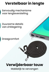 Forterra Forterra Samsung Galaxy S25 Ultra Hoesje Transparant Shockproof Met Zwart Koord