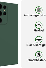 BASEY. BASEY. Samsung Galaxy S25 Ultra Hoesje Siliconen - Donkergroen