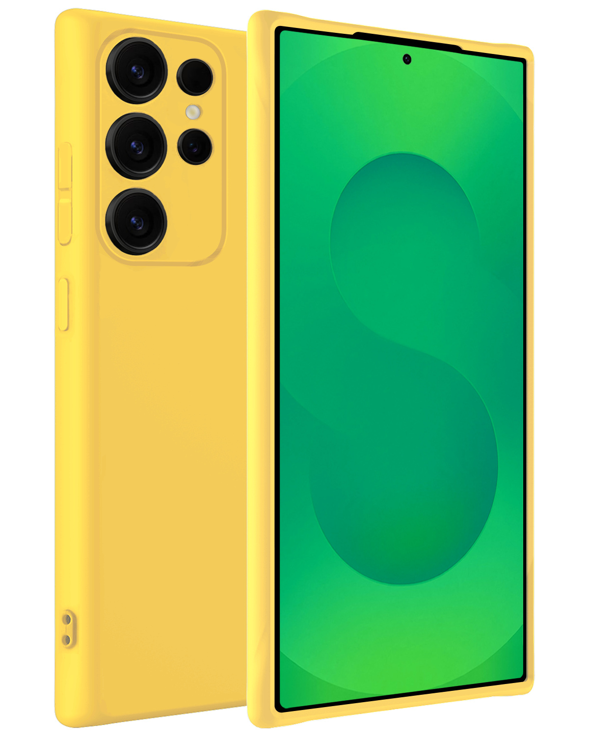 BASEY. BASEY. Samsung Galaxy S25 Ultra Hoesje Siliconen - Geel