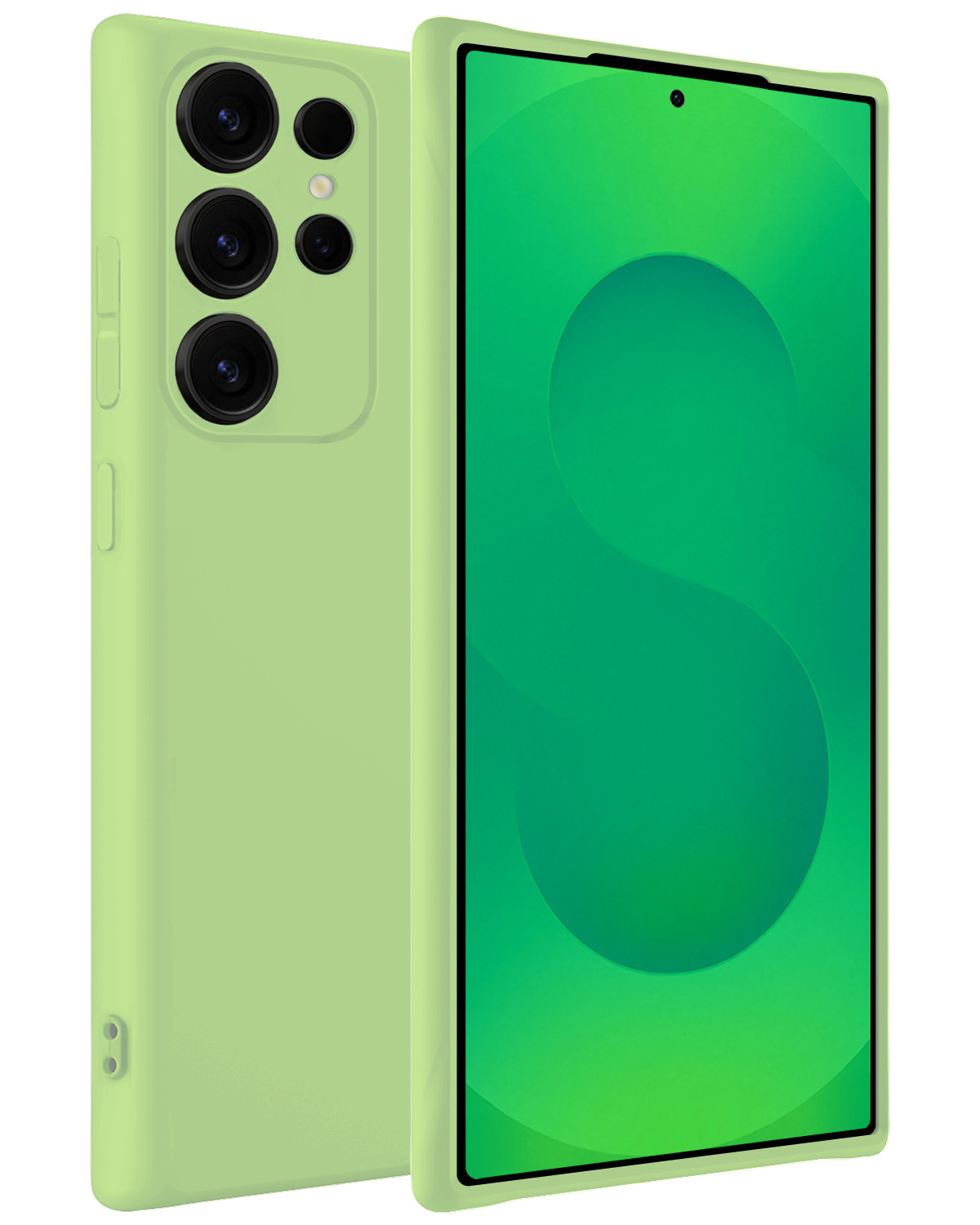 BASEY. BASEY. Samsung Galaxy S25 Ultra Hoesje Siliconen - Groen