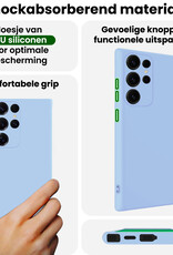 BASEY. BASEY. Samsung Galaxy S25 Ultra Hoesje Siliconen - Lichtblauw