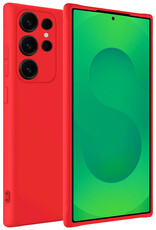 BASEY. BASEY. Samsung Galaxy S25 Ultra Hoesje Siliconen - Rood