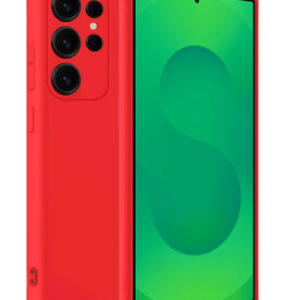 BASEY. BASEY. Samsung Galaxy S25 Ultra Hoesje Siliconen - Rood
