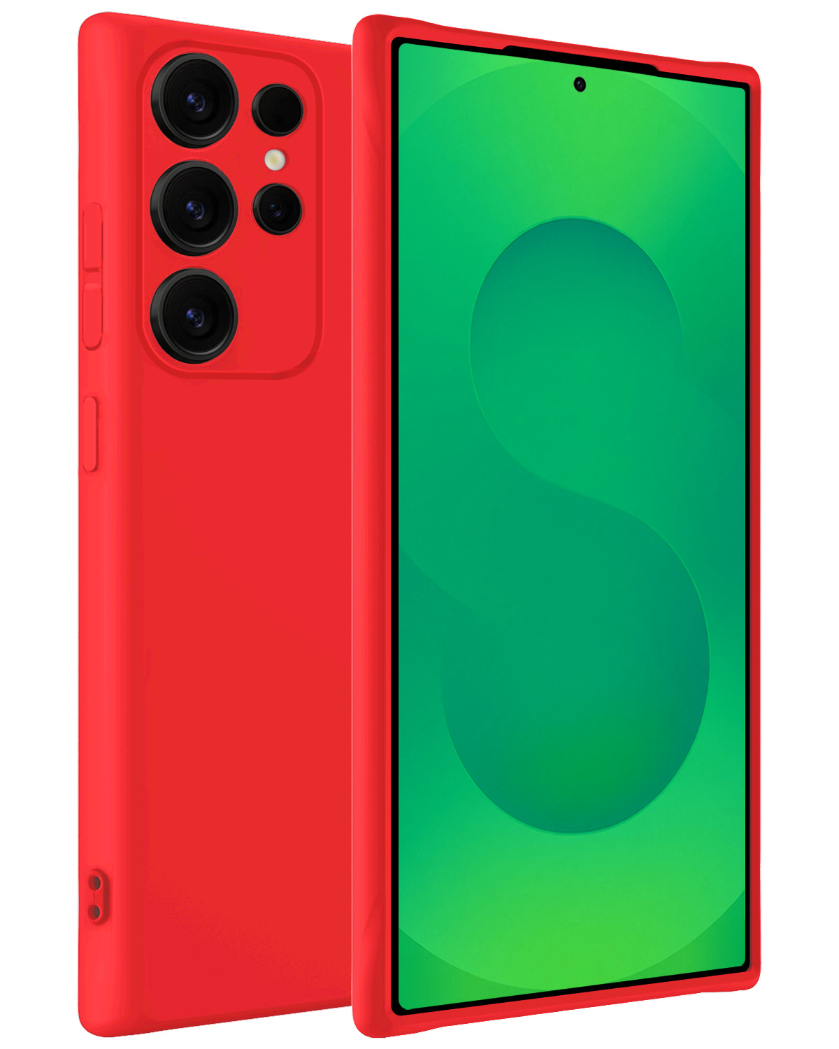 BASEY. BASEY. Samsung Galaxy S25 Ultra Hoesje Siliconen - Rood
