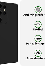 BASEY. BASEY. Samsung Galaxy S25 Ultra Hoesje Siliconen - Zwart