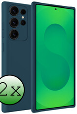 BASEY. BASEY. Samsung Galaxy S25 Ultra Hoesje Siliconen - Donkerblauw - 2 PACK