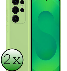 BASEY. BASEY. Samsung Galaxy S25 Ultra Hoesje Siliconen - Groen - 2 PACK