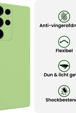 BASEY. BASEY. Samsung Galaxy S25 Ultra Hoesje Siliconen - Groen - 2 PACK