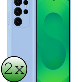BASEY. BASEY. Samsung Galaxy S25 Ultra Hoesje Siliconen - Lichtblauw - 2 PACK