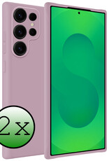 BASEY. BASEY. Samsung Galaxy S25 Ultra Hoesje Siliconen - Lila - 2 PACK