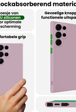 BASEY. BASEY. Samsung Galaxy S25 Ultra Hoesje Siliconen - Lila - 2 PACK