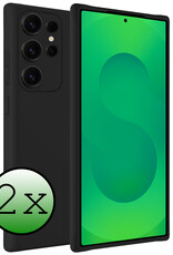 BASEY. BASEY. Samsung Galaxy S25 Ultra Hoesje Siliconen - Zwart - 2 PACK