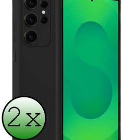 BASEY. BASEY. Samsung Galaxy S25 Ultra Hoesje Siliconen - Zwart - 2 PACK